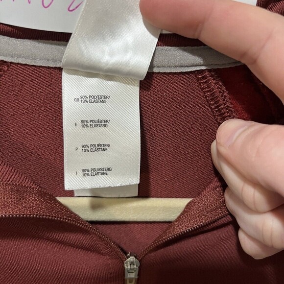 The North Face Womens Medium Red 1/4 Zip Flight Series Lightweight Fleece Jacket - Picture 6 of 15